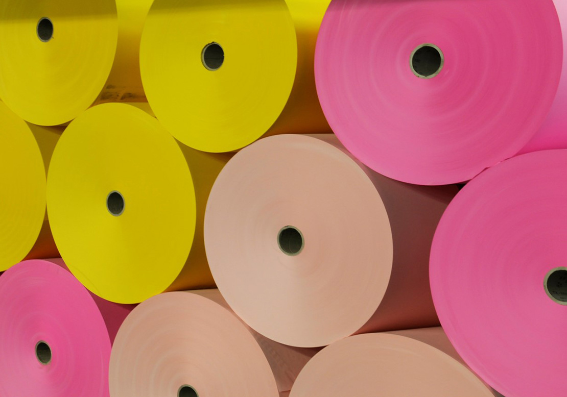 Cloured tissue paper